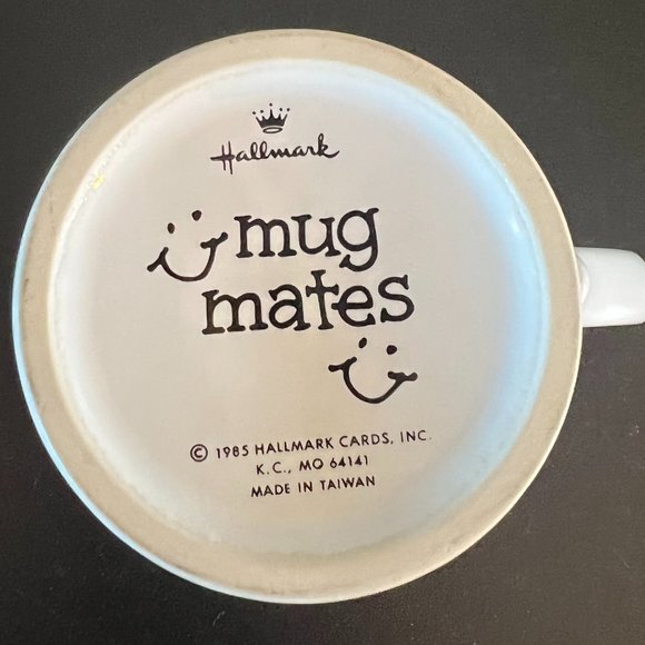 Vintage Hallmark MUG MATES Cat Characters Cup with Lid Coaster ~ 1985 - Picture 8 of 8